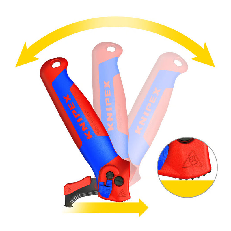 Dao rọc cáp, có trượt dẫn hướng KNIPEX 16 50 145 SB chiều dài 146mm