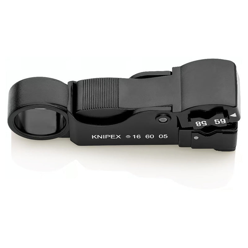 Dụng cụ tuốt dây cáp đồng trục KNIPEX 16 60 05 SB