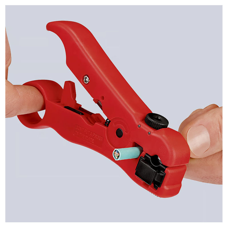 Dụng cụ tuốt dây cáp mạng, cáp đồng trục KNIPEX 16 60 06 SB