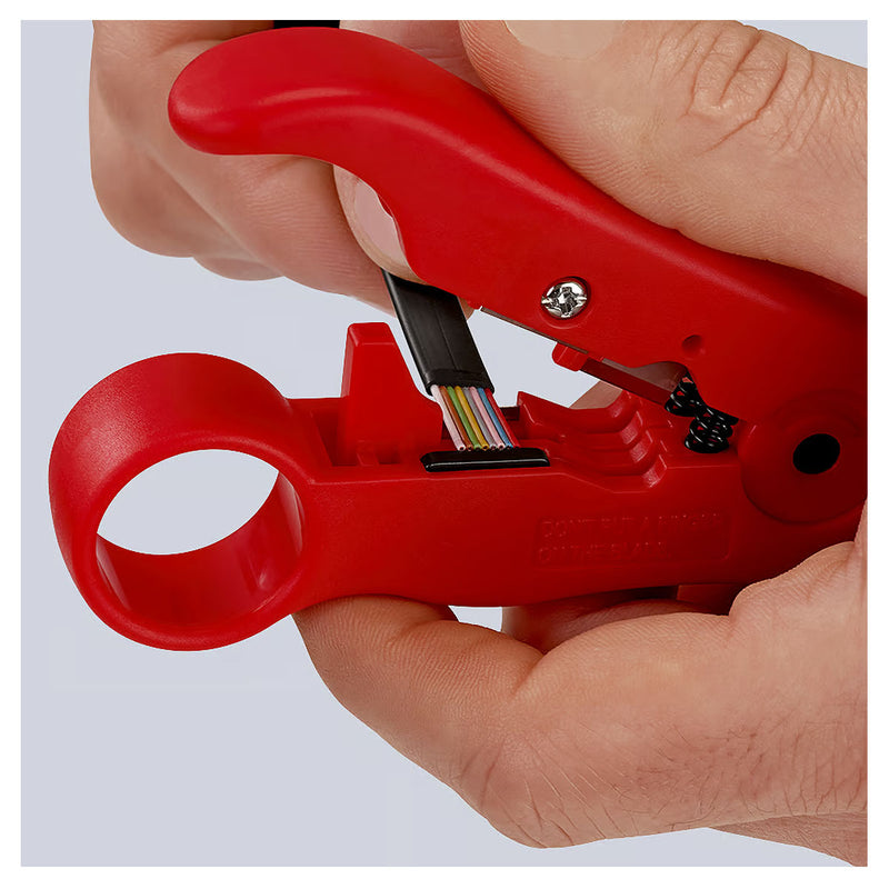 Dụng cụ tuốt dây cáp mạng, cáp đồng trục KNIPEX 16 60 06 SB
