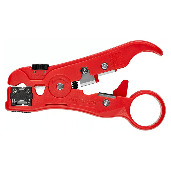 Dụng cụ tuốt dây cáp mạng, cáp đồng trục KNIPEX 16 60 06 SB