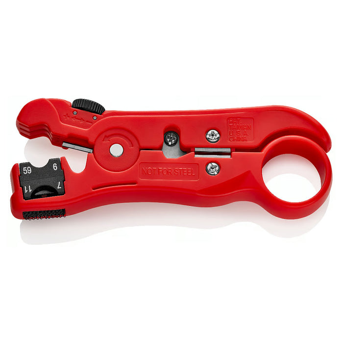 Dụng cụ tuốt dây cáp mạng, cáp đồng trục KNIPEX 16 60 06 SB