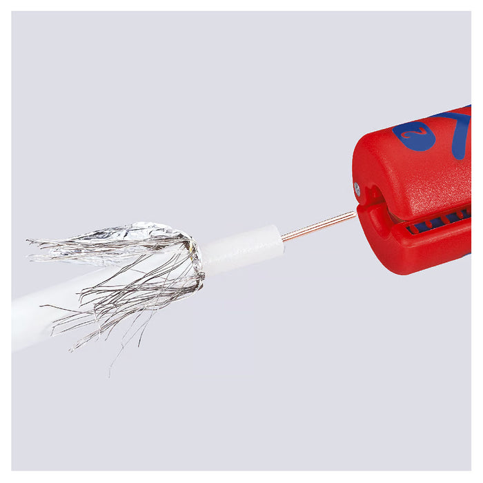 Dụng cụ tuốt dây cáp đồng trục KNIPEX 16 60 100 SB