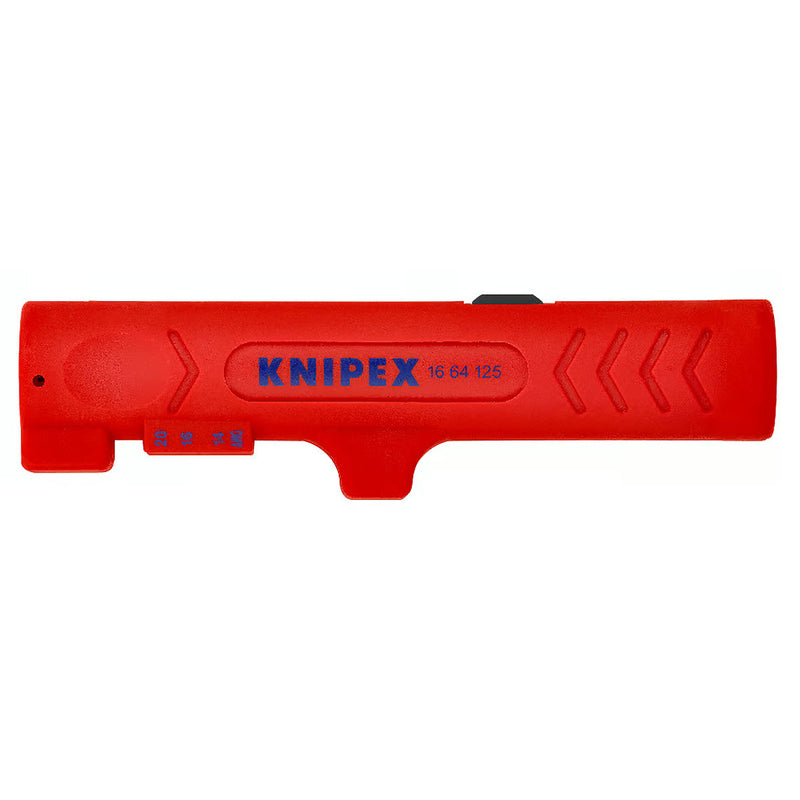 Dụng cụ tuốt dây chuyên dùng cho dây dẹp KNIPEX 16 64 125 SB khả năng tuốt từ 0.8 - 2.5mm²