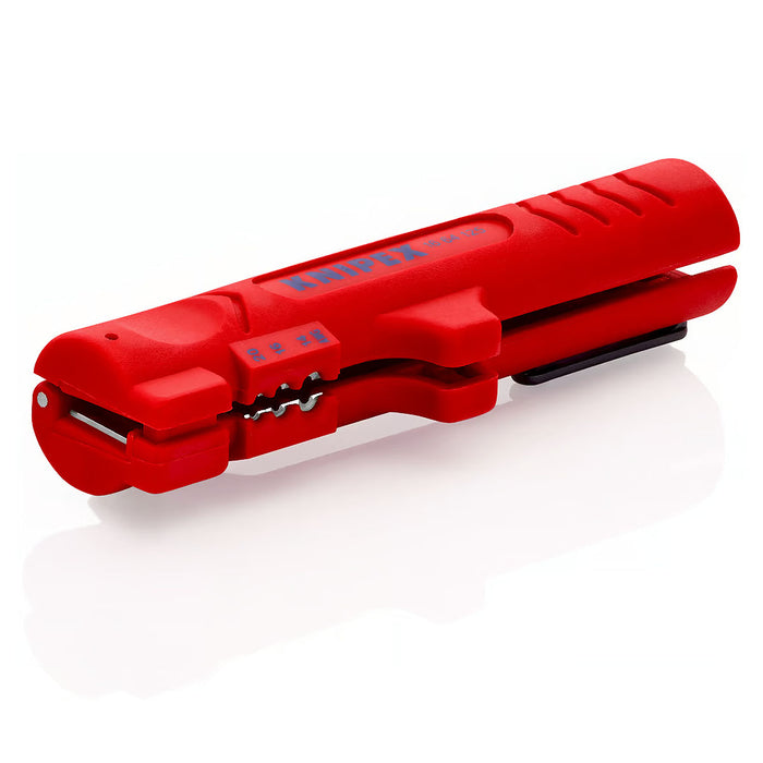 Dụng cụ tuốt dây chuyên dùng cho dây dẹp KNIPEX 16 64 125 SB khả năng tuốt từ 0.8 - 2.5mm²