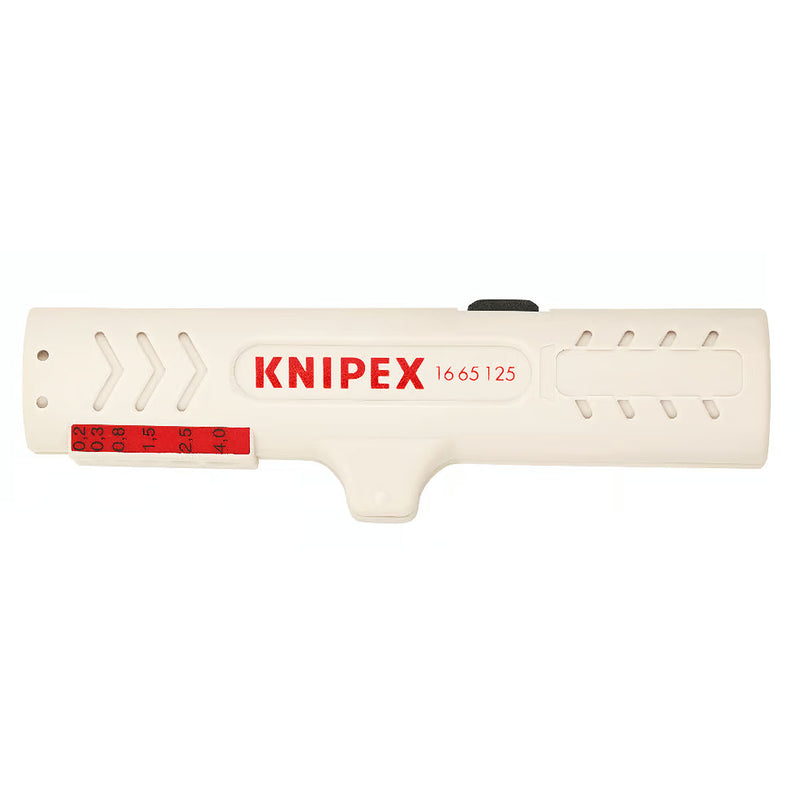 Dụng cụ tuốt dây cáp mạng KNIPEX 16 65 125 SB khả năng tuốt từ 0.2 - 4mm²