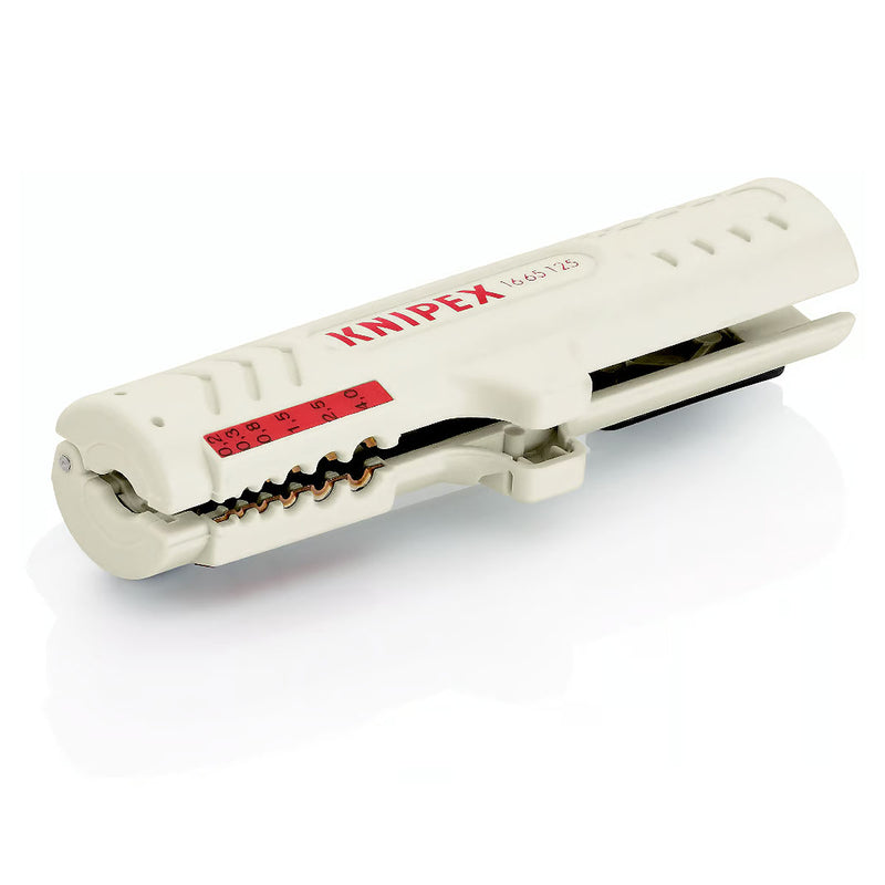 Dụng cụ tuốt dây cáp mạng KNIPEX 16 65 125 SB khả năng tuốt từ 0.2 - 4mm²