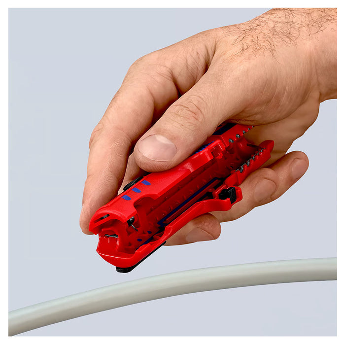 Dụng cụ tuốt dây KNIPEX 16 85 125 SB khả năng tuốt từ 0.2 - 4mm²