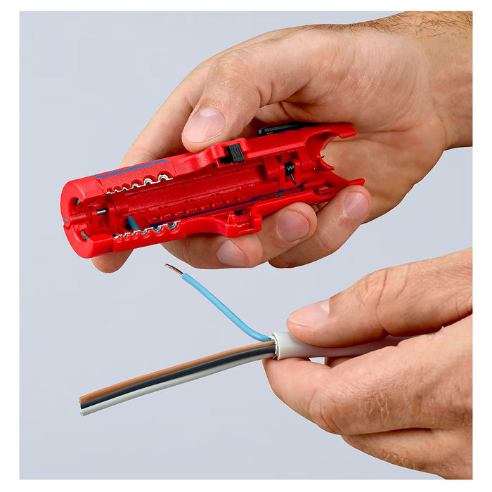 Dụng cụ tuốt dây KNIPEX 16 85 125 SB khả năng tuốt từ 0.2 - 4mm²