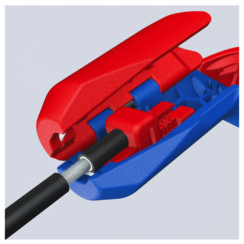 Dụng cụ tuốt dây ErgoStrip PV KNIPEX 16 95 03 SB khả năng tuốt từ 0.2 - 4mm²