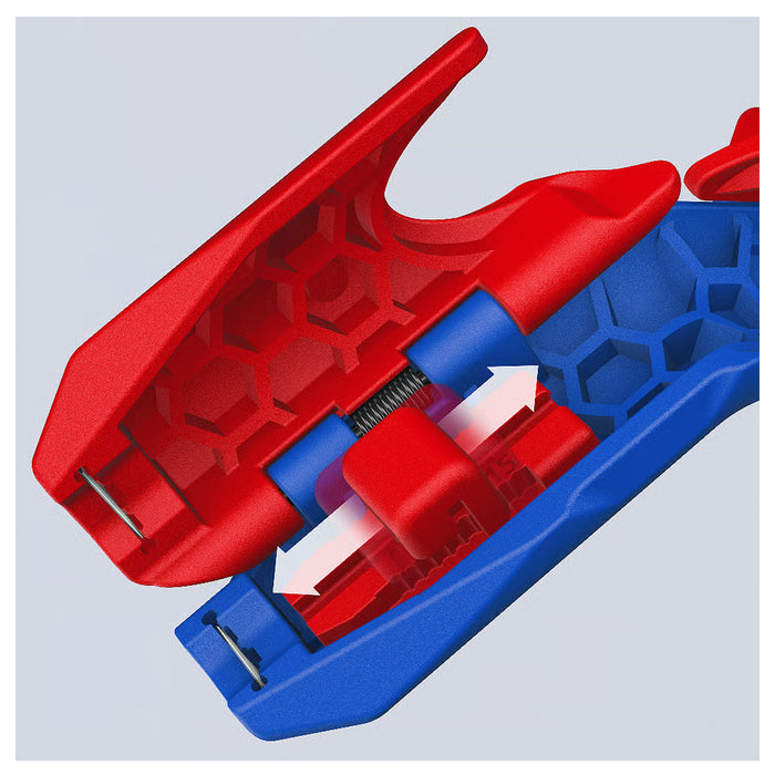 Dụng cụ tuốt dây ErgoStrip PV KNIPEX 16 95 03 SB khả năng tuốt từ 0.2 - 4mm²