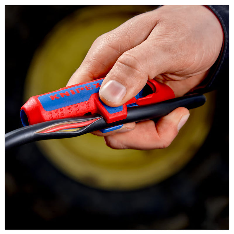 Dụng cụ tuốt dây ErgoStrip PV KNIPEX 16 95 03 SB khả năng tuốt từ 0.2 - 4mm²
