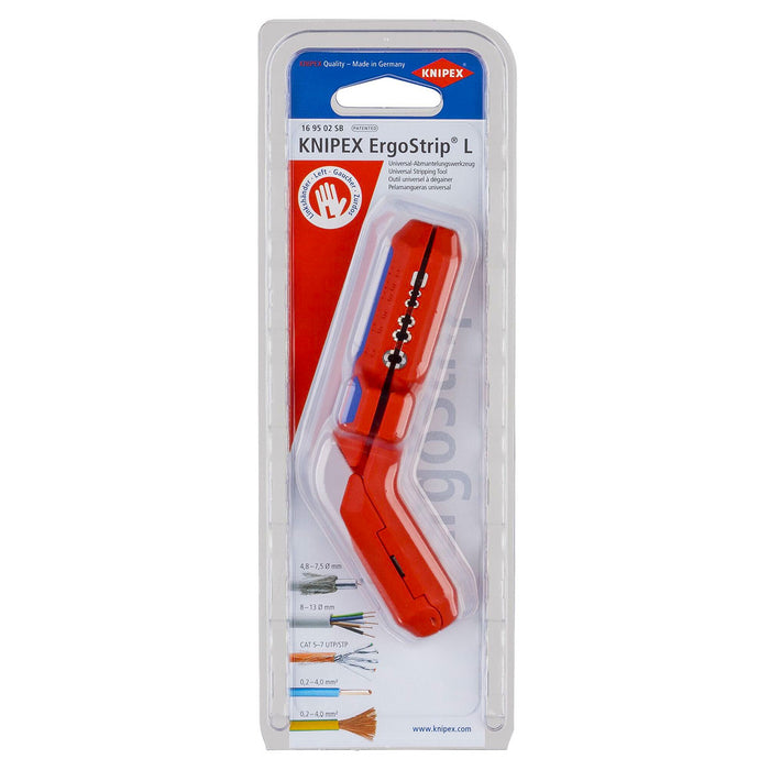 Dụng cụ tuốt dây KNIPEX ErgoStrip khả năng tuốt từ 0.2 - 4mm²