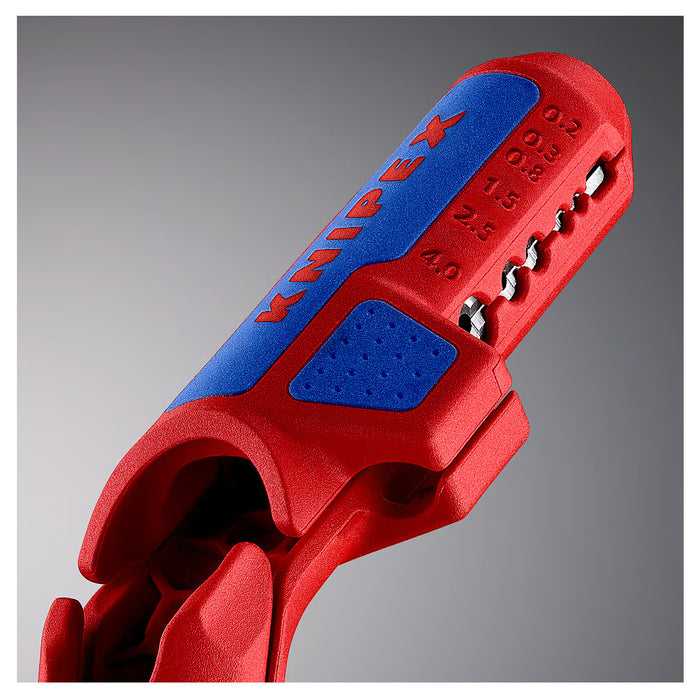 Dụng cụ tuốt dây KNIPEX ErgoStrip khả năng tuốt từ 0.2 - 4mm²