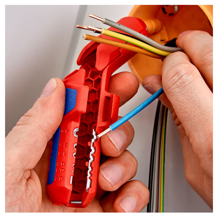 Dụng cụ tuốt dây KNIPEX ErgoStrip khả năng tuốt từ 0.2 - 4mm²
