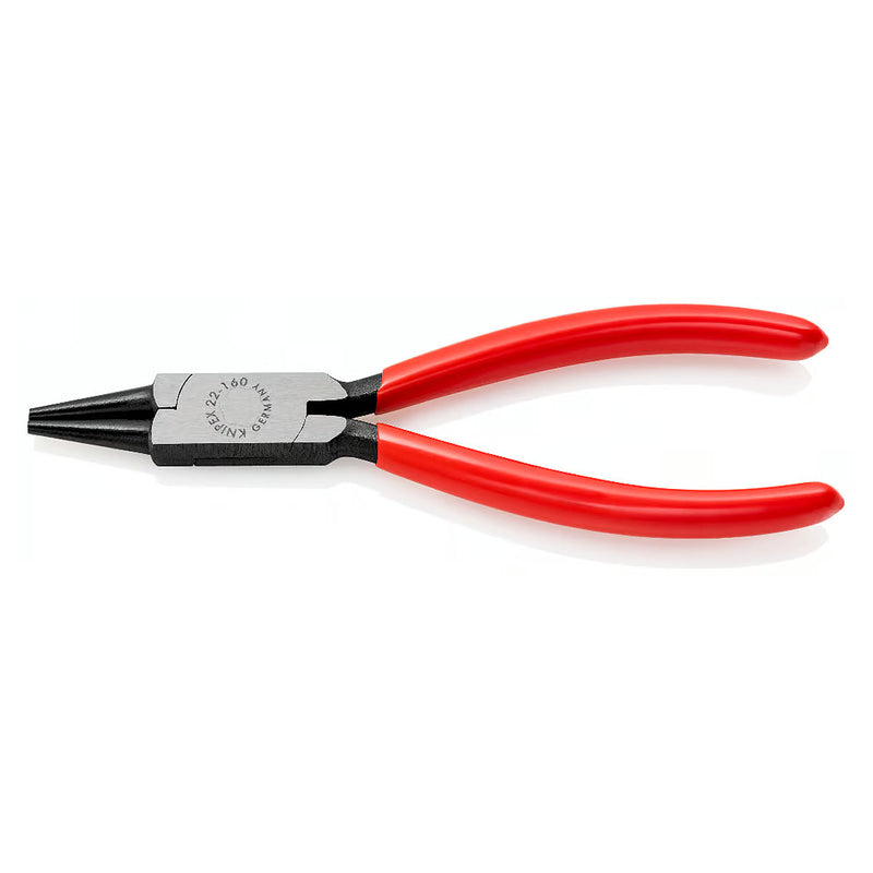 Kìm kẹp, uốn các vật liệu tròn nhỏ KNIPEX chiều dài từ 125mm - 160mm, mạ đen nhám tay cầm bọc nhựa kháng dầu mở