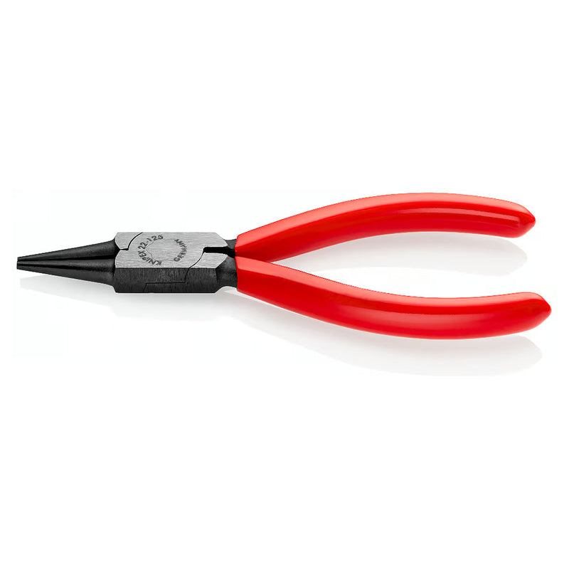 Kìm kẹp, uốn các vật liệu tròn nhỏ KNIPEX chiều dài từ 125mm - 160mm, mạ đen nhám tay cầm bọc nhựa kháng dầu mở
