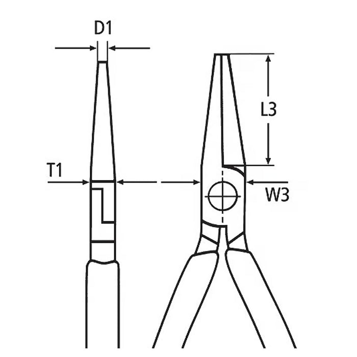 Kìm kẹp, uốn vật liệu tròn nhỏ KNIPEX 22 06 160 cách điện 1000V, chiều dài 160mm, mạ chrome