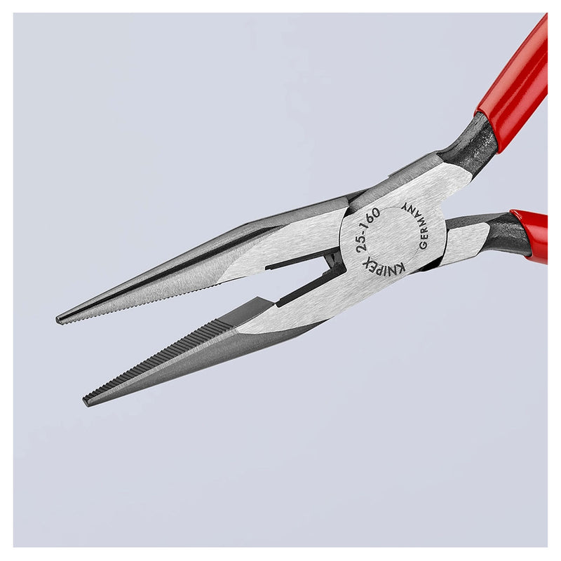 Kìm nhọn KNIPEX chiều dài từ 125mm - 160mm, mạ đen nhám tay cầm bọc nhựa kháng dầu mở