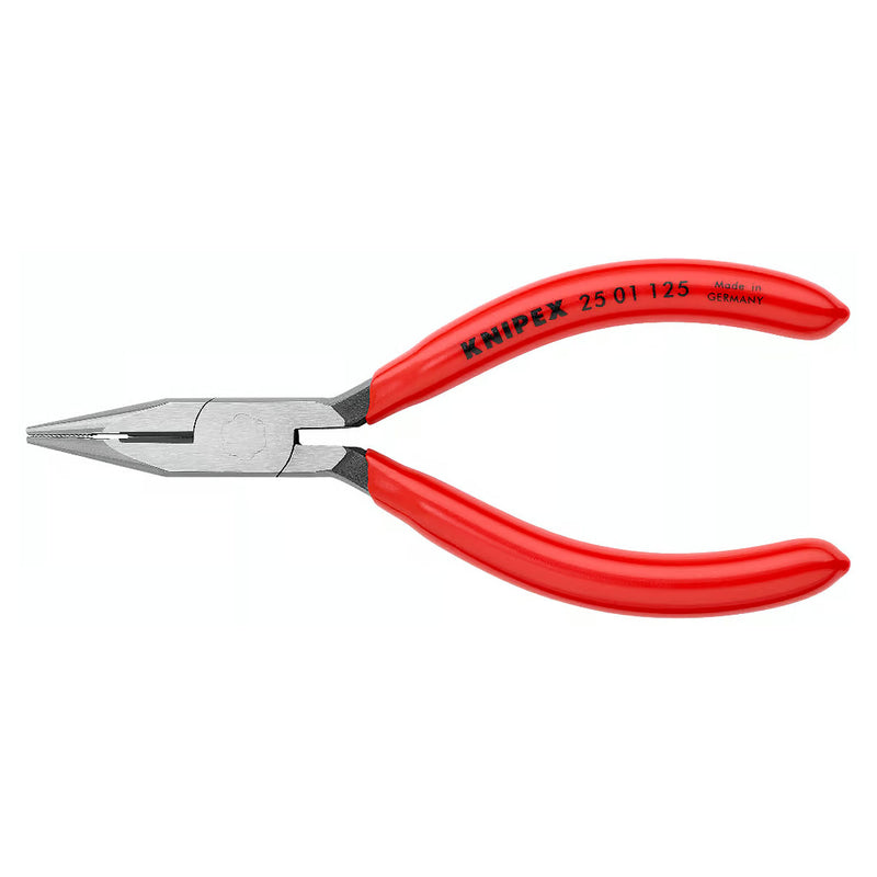 Kìm nhọn KNIPEX chiều dài từ 125mm - 160mm, mạ đen nhám tay cầm bọc nhựa kháng dầu mở