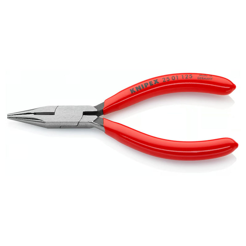 Kìm nhọn KNIPEX chiều dài từ 125mm - 160mm, mạ đen nhám tay cầm bọc nhựa kháng dầu mở