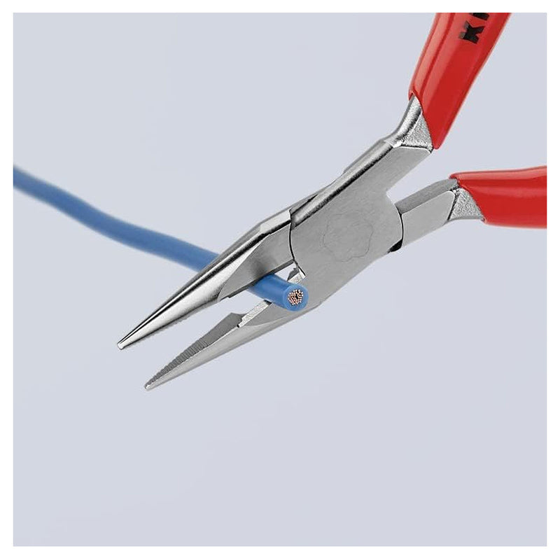 Kìm nhọn KNIPEX 25 03 125 chiều dài 125mm, mạ chrome tay cầm bọc nhựa kháng dầu mở