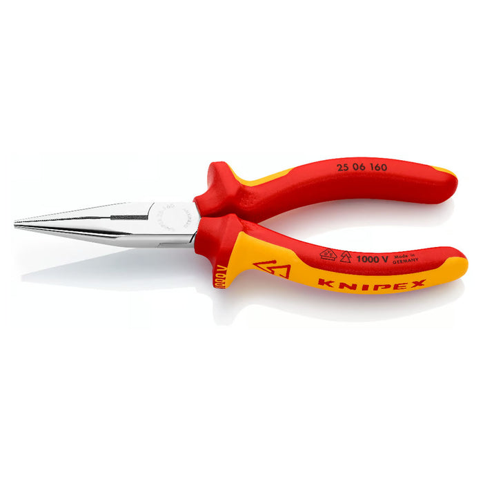 Kìm nhọn KNIPEX cách điện 1000V, chiều dài 160mm mạ chrome