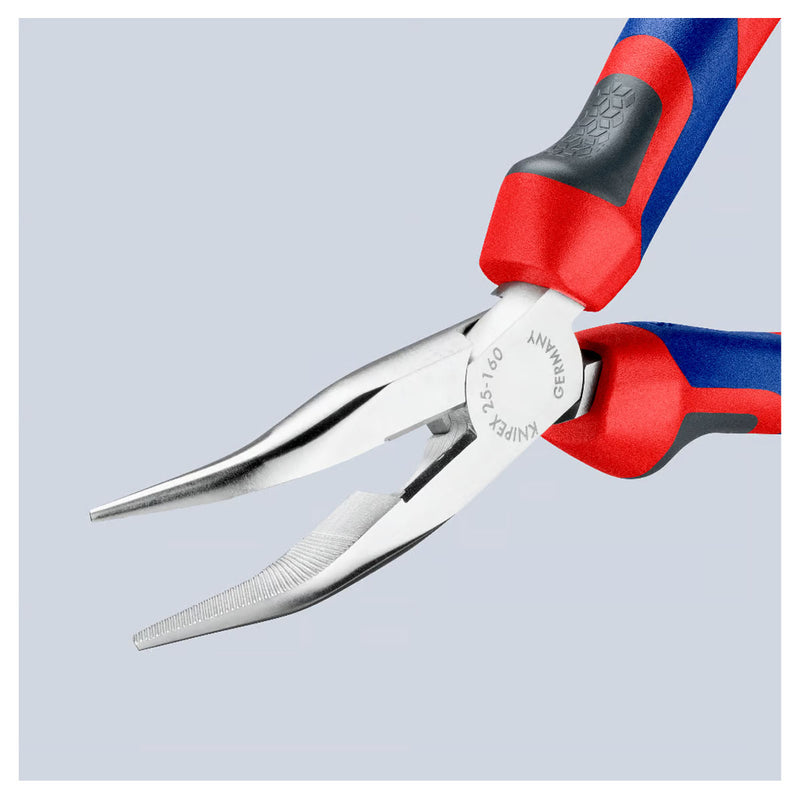 Kìm nhọn mũi cong KNIPEX 25 25 160 chiều dài 165mm, mạ chrome