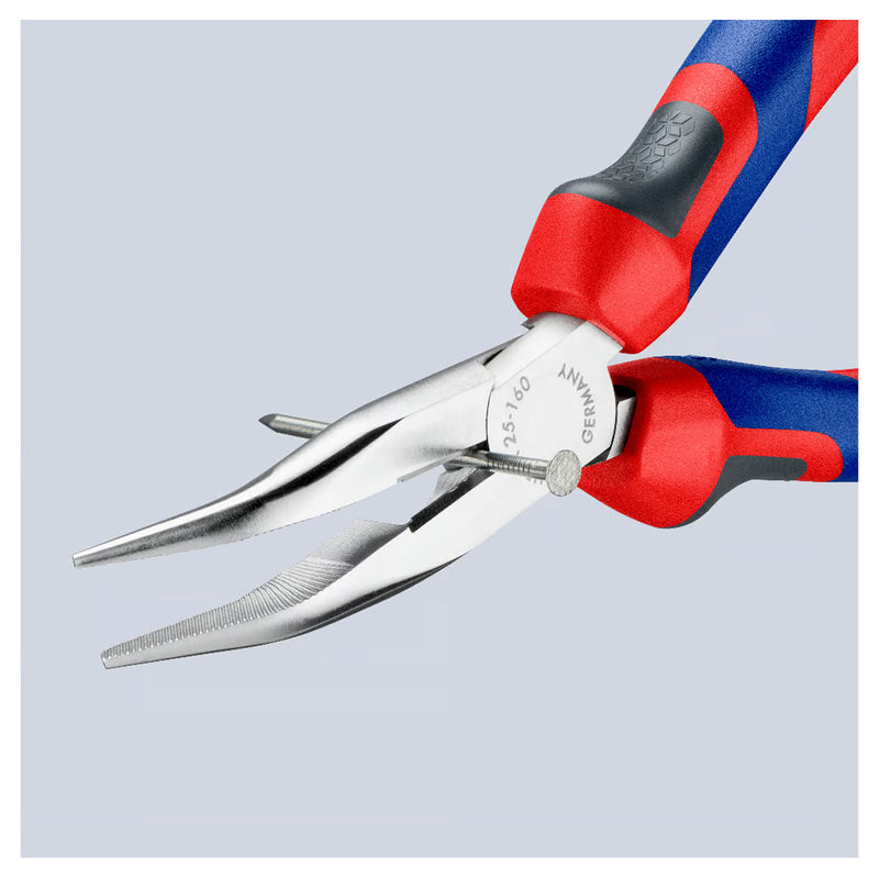 Kìm nhọn mũi cong KNIPEX 25 25 160 chiều dài 165mm, mạ chrome