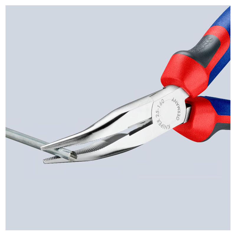 Kìm nhọn mũi cong KNIPEX 25 25 160 chiều dài 165mm, mạ chrome