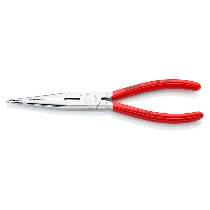 Kìm nhọn KNIPEX 26 13 200 chiều dài 200mm, mạ chrome tay cầm bọc nhựa kháng dầu mở