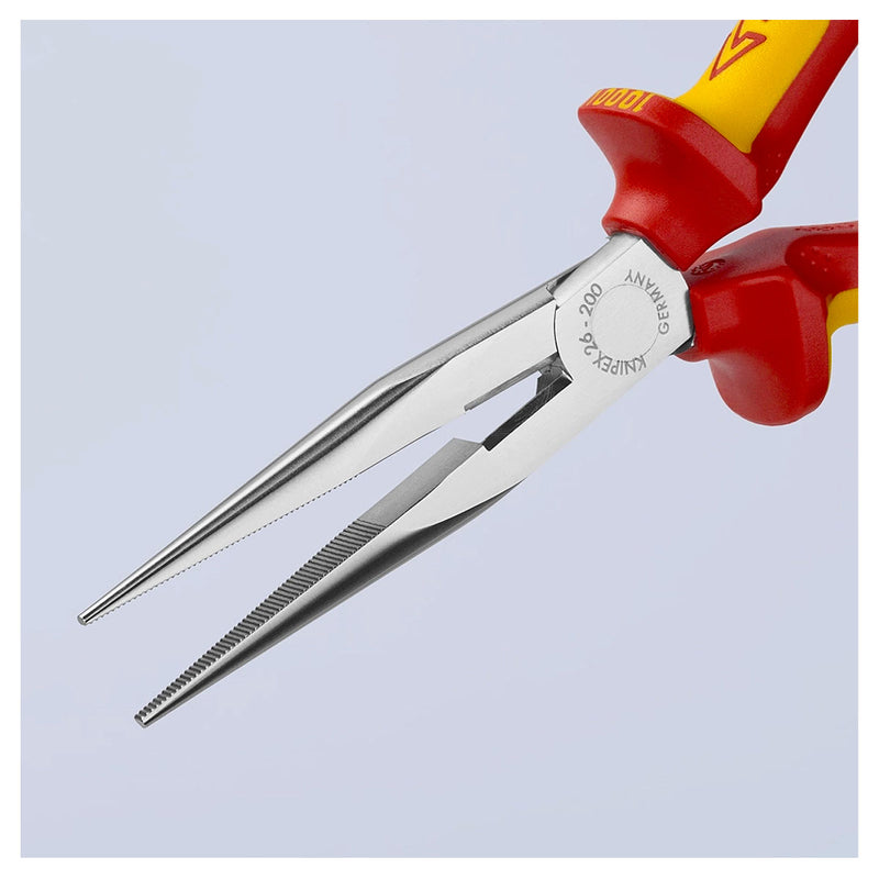Kìm nhọn KNIPEX cách điện 1000V, chiều dài 200mm, mạ chrome