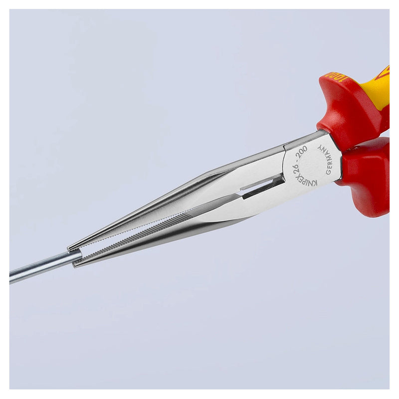 Kìm nhọn KNIPEX cách điện 1000V, chiều dài 200mm, mạ chrome