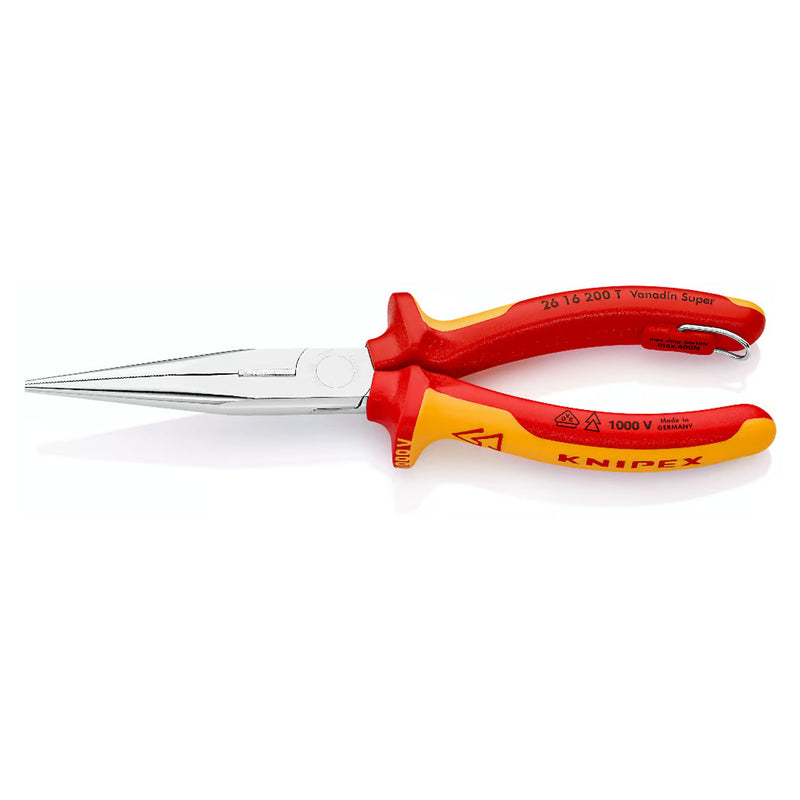 Kìm nhọn KNIPEX cách điện 1000V, chiều dài 200mm, mạ chrome