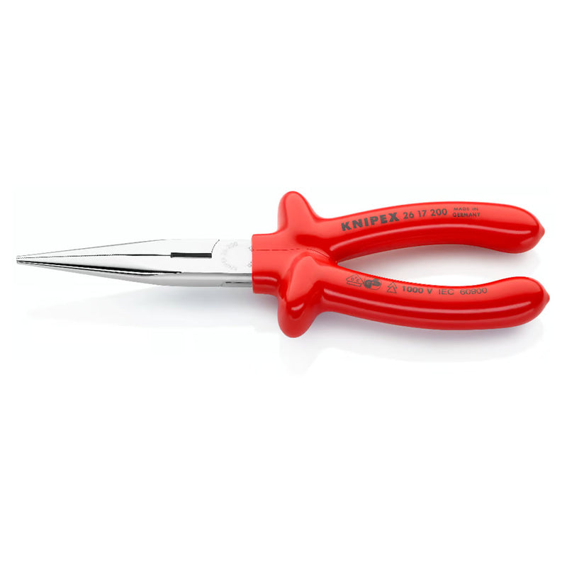 Kìm nhọn KNIPEX 26 17 200 cách điện 1000V, chiều dài 200mm mạ chrome