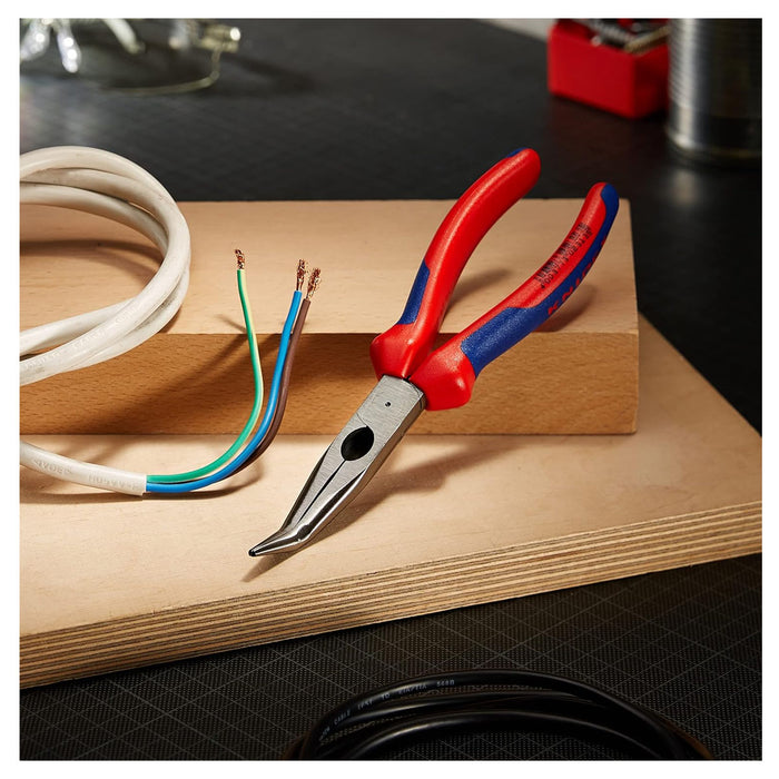 Kìm nhọn mũi cong KNIPEX chiều dài 200mm, mạ đen nhám