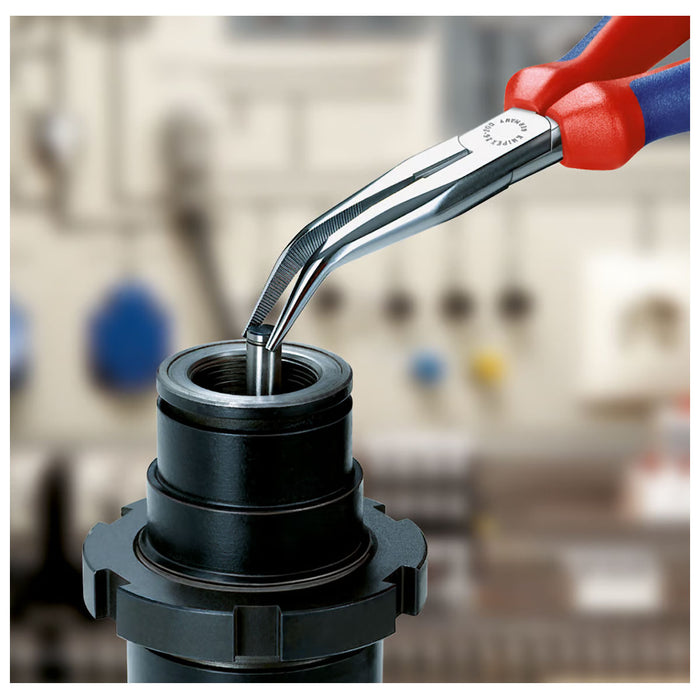 Kìm nhọn mũi cong KNIPEX chiều dài 200mm, mạ đen nhám