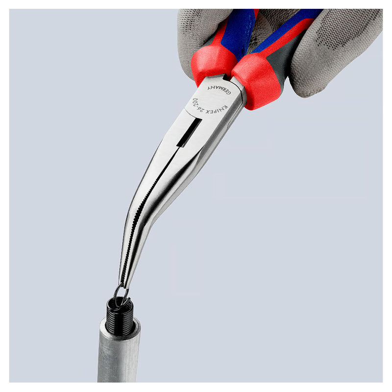 Kìm nhọn mũi cong KNIPEX chiều dài 200mm, mạ đen nhám