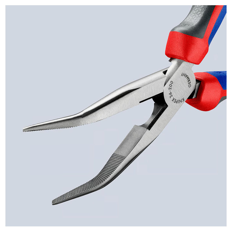 Kìm nhọn mũi cong KNIPEX chiều dài 200mm, mạ đen nhám