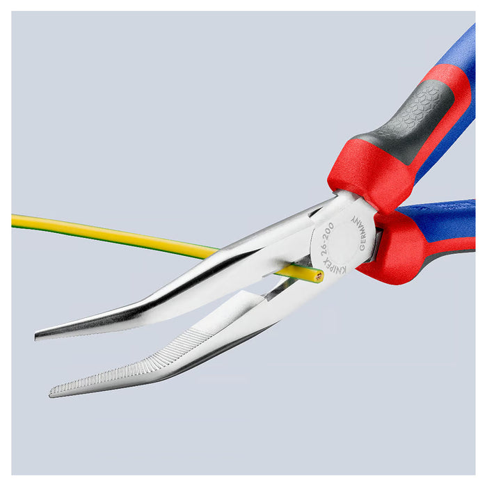 Kìm nhọn mũi cong KNIPEX chiều dài 200mm, mạ chrome