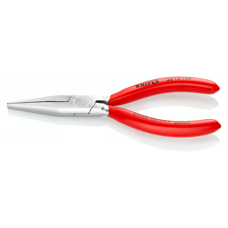 Kìm kẹp mũi nhọn, hàm phẳng KNIPEX chiều dài từ 140mm - 160mm, mạ chrome tay cầm bọc nhựa kháng dầu mở