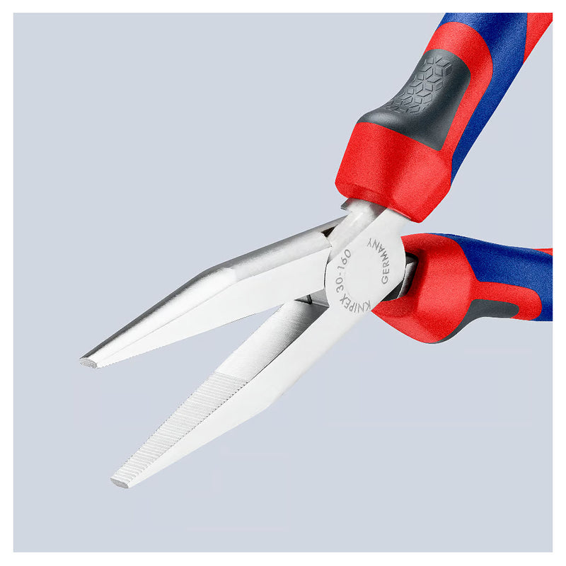 Kìm kẹp mũi nhọn, hàm phẳng KNIPEX chiều dài từ 140mm - 160mm, mạ chrome