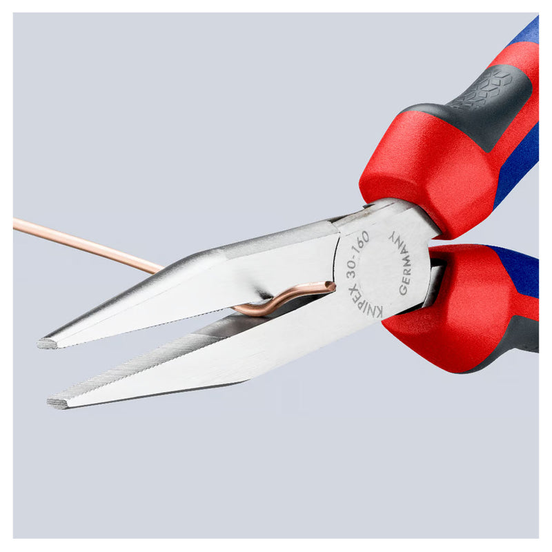 Kìm kẹp mũi nhọn, hàm phẳng KNIPEX chiều dài từ 140mm - 160mm, mạ chrome