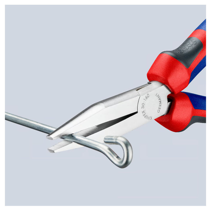 Kìm kẹp mũi nhọn, hàm phẳng KNIPEX chiều dài từ 140mm - 160mm, mạ chrome