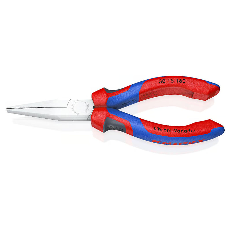 Kìm kẹp mũi nhọn, hàm phẳng KNIPEX chiều dài từ 140mm - 160mm, mạ chrome