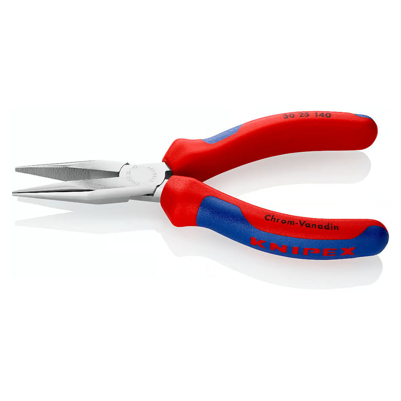 Kìm kẹp mũi nhọn, hàm bán nguyệt KNIPEX chiều dài từ 140mm - 160mm, mạ chrome