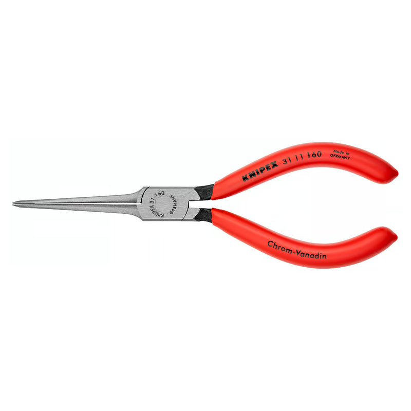 Kìm kẹp mũi kim KNIPEX 31 11 160 chiều dài 160mm, mạ đen nhám tay cầm bọc nhựa kháng dầu mở