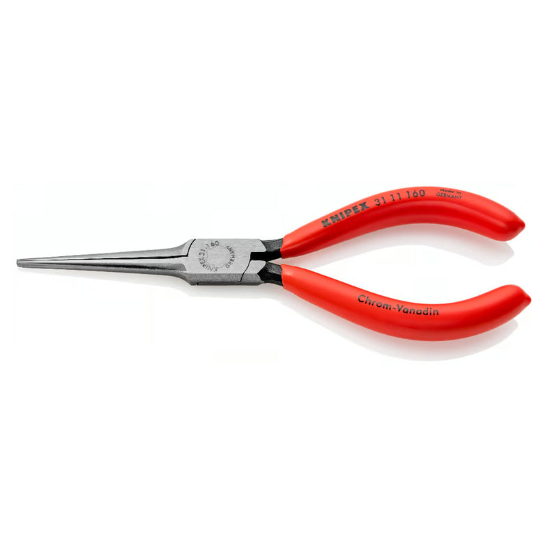 Kìm kẹp mũi kim KNIPEX 31 11 160 chiều dài 160mm, mạ đen nhám tay cầm bọc nhựa kháng dầu mở