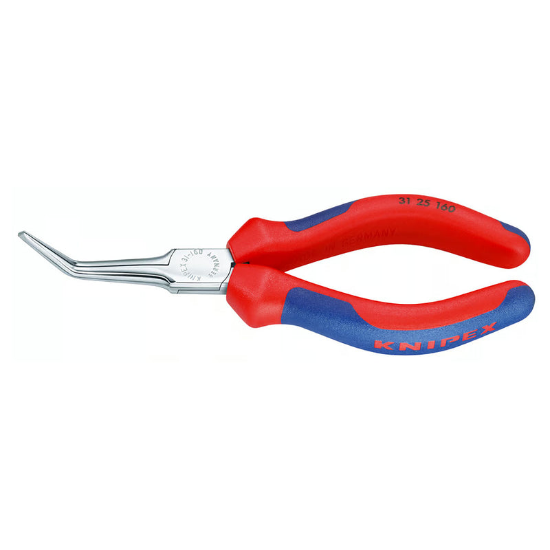 Kìm kẹp mũi kim, đầu mũi cong 45°  KNIPEX 31 25 160 chiều dài 160mm, mạ chrome