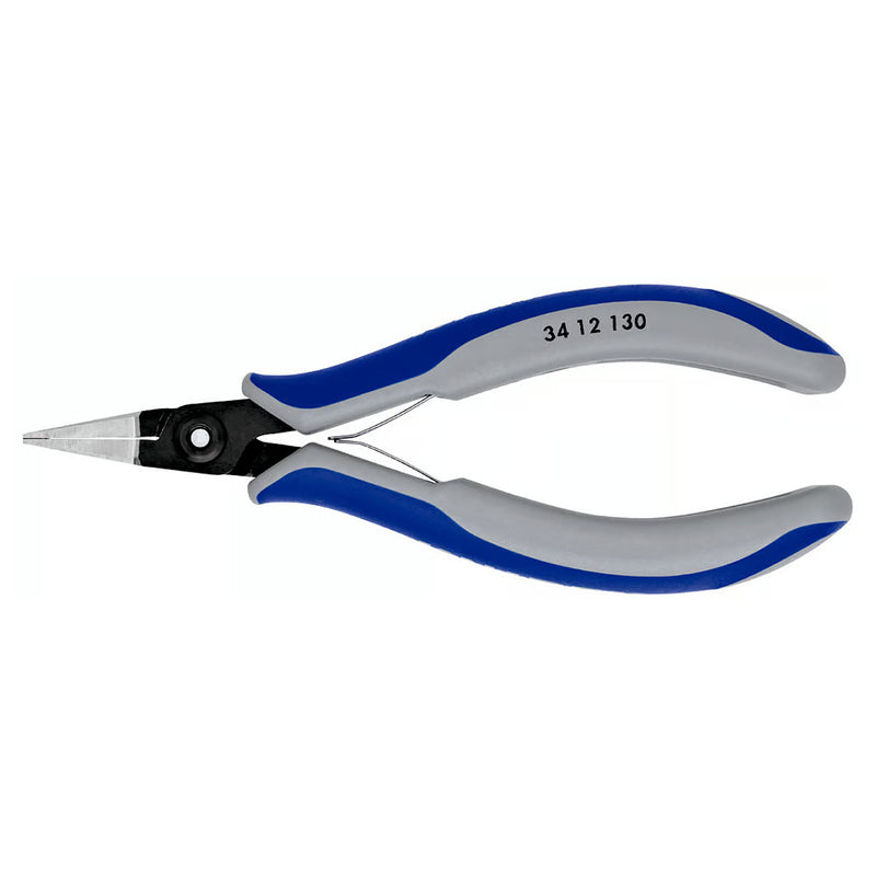 Kìm kẹp linh kiện điện tử, hàm kẹp phẳng trơn KNIPEX 34 12 130 chiều dài 135mm
